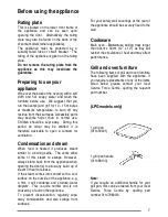 Preview for 7 page of Zanussi ZCG7551 User Manual