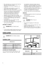 Preview for 6 page of Zanussi ZCI66280WA User Manual