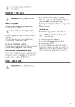 Preview for 9 page of Zanussi ZCI66280WA User Manual