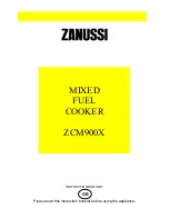 Preview for 1 page of Zanussi ZCM900X Instruction Booklet