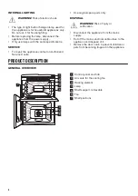 Preview for 6 page of Zanussi ZCV46050WA User Manual