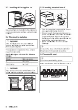 Preview for 8 page of Zanussi ZCV66050WA User Manual