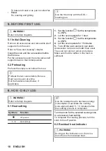 Preview for 10 page of Zanussi ZCV66050WA User Manual