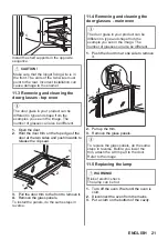 Preview for 21 page of Zanussi ZCV66050WA User Manual