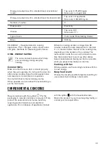 Preview for 21 page of Zanussi ZCV66078WA User Manual