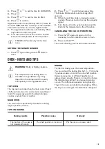 Preview for 15 page of Zanussi ZCV69360WA User Manual