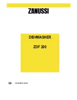 Preview for 1 page of Zanussi ZDF200 Instruction Book