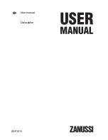 Zanussi ZDF3013 User Manual preview