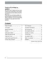 Preview for 2 page of Zanussi ZDI 122 User Manual