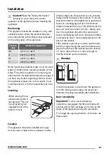 Preview for 21 page of Zanussi zft11110wa User Manual