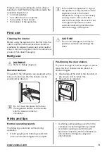 Preview for 5 page of Zanussi ZGR16606WA User Manual