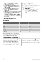 Preview for 12 page of Zanussi ZGR16606WA User Manual