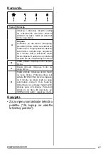 Preview for 67 page of Zanussi ZHV64750BA User Manual