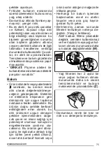 Preview for 75 page of Zanussi ZHV64750BA User Manual