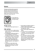 Preview for 19 page of Zanussi ZKC 6000W User Manual