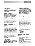 Preview for 22 page of Zanussi ZKC 6000W User Manual