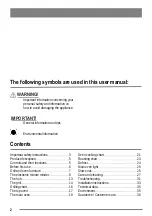 Preview for 2 page of Zanussi ZKC6020W User Manual