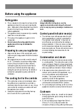 Preview for 6 page of Zanussi ZKC6020W User Manual