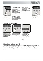 Preview for 9 page of Zanussi ZKC6020W User Manual