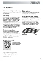 Preview for 19 page of Zanussi ZKC6020W User Manual