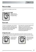 Preview for 25 page of Zanussi ZKC6020W User Manual