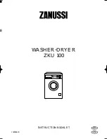 Zanussi ZKU 100 Instruction Booklet preview