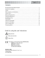 Preview for 3 page of Zanussi ZOB 561 User Information