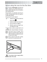 Preview for 9 page of Zanussi ZOB 561 User Information