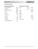 Preview for 21 page of Zanussi ZOB 561 User Information