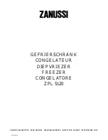 Preview for 1 page of Zanussi ZPL 5120 Instruction Booklet