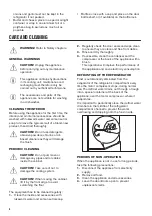 Preview for 6 page of Zanussi ZRG16602WV User Manual