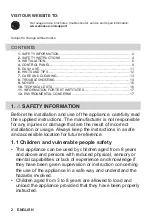 Preview for 2 page of Zanussi ZUNN18ES1 User Manual