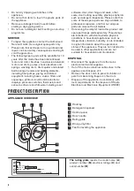 Preview for 6 page of Zanussi ZWD96SB4PW User Manual