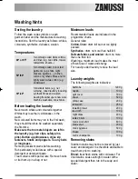 Preview for 11 page of Zanussi ZWG 3125 User Manual