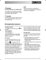 Preview for 25 page of Zanussi ZWG 3125 User Manual