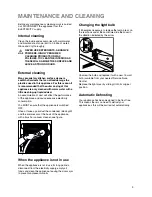 Preview for 9 page of Zanussi ZX 57/3 SI Instruction Booklet