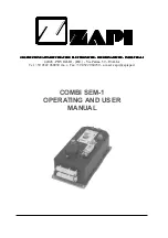 Preview for 30 page of Zapi COMBI SEM-1 Operating And Users Manual