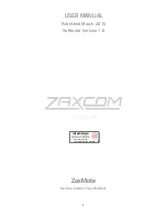 Zaxcom ZaxMote User Manual preview