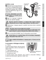 Preview for 47 page of Zelmer SH2310 User Manual