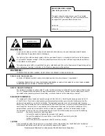 Preview for 2 page of Zenith B25A02Z Operating Manual