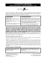 Preview for 36 page of Zenith C30W46 Installation And Operating Manual, Warranty