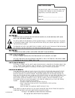 Preview for 2 page of Zenith Concierge  H27E35DT Installation & Operating Manual