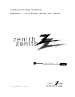 Zenith L26W56B Installation And Operating Manual preview