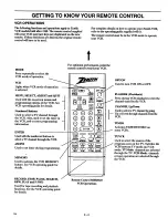 Preview for 19 page of Zenith SL3583ST8 Operating Manual & Warranty