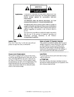 Preview for 2 page of Zenith SM2771S Operating Manual & Warranty