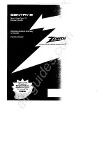 Zenith Z19A02 Operating Manual preview