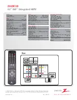 Preview for 2 page of Zenith Z62DC1D Specifications