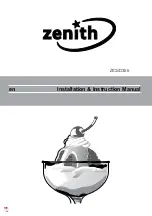 Zenith ZICSD355 Installation Instructions Manual preview