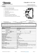 Preview for 1 page of Zennio FANinBOX 110V 1CH Technical Documentation