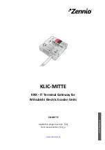 Zennio KLIC-MITTE User Manual preview